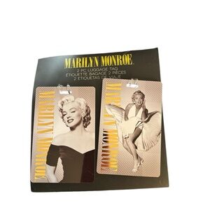 New Set 2 Marilyn Monroe Luggage Tags 
Heavy Laminated Travel Vacation Suitcase